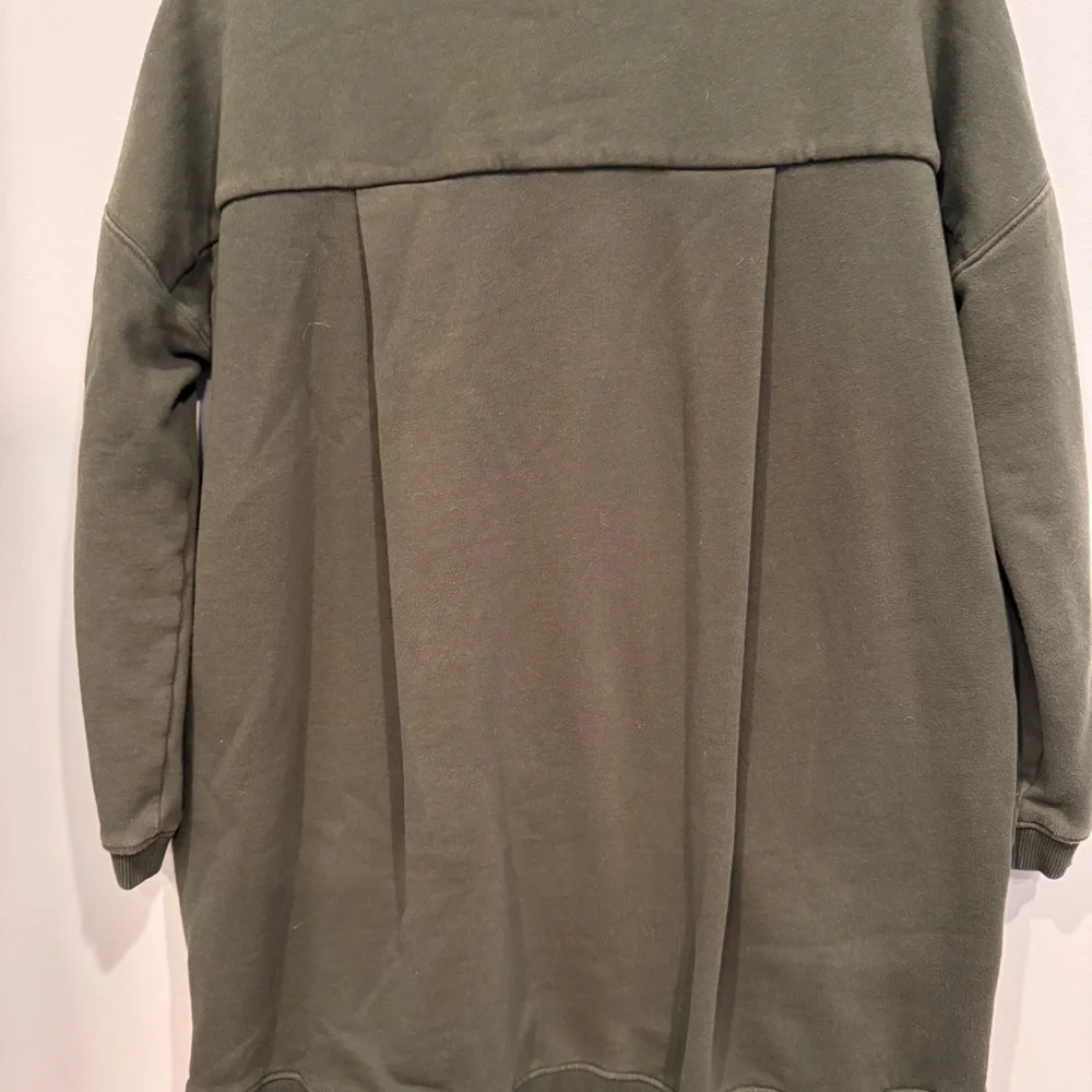 Tuckernuck Pomander Place Forest Green Porter Sweatshirt Dress Fleece Medium - Picture 6 of 9